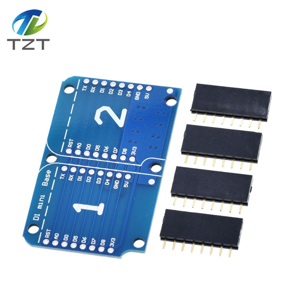 TZT  Dual Base for WEMOS  D1 Mini WIFI Internet Of Things Development Board Based