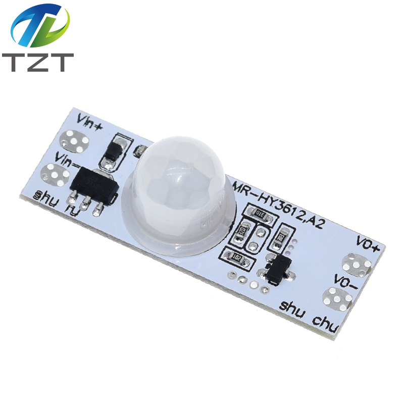 TZT DC 12V 24V Ceiling PIR Motion Sensor Switch Module 3A IR Infrared Induction Body Sensor Detector Controller Switch