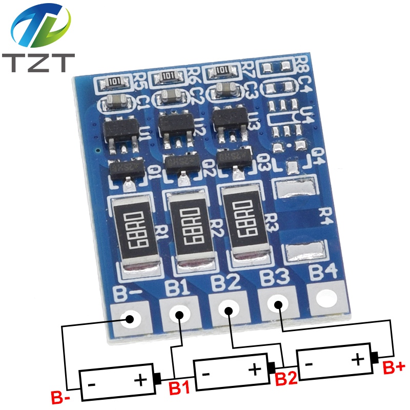 TZT 3S 4.2v li-ion lipo balancer board balncing board full charge battery balance board