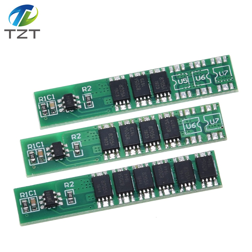 TZT 1S 15A 3.7V Li-ion 3MOS 4MOS 6MOS BMS PCM Battery Protection Board PCM for 18650 Lithium Lion Battery
