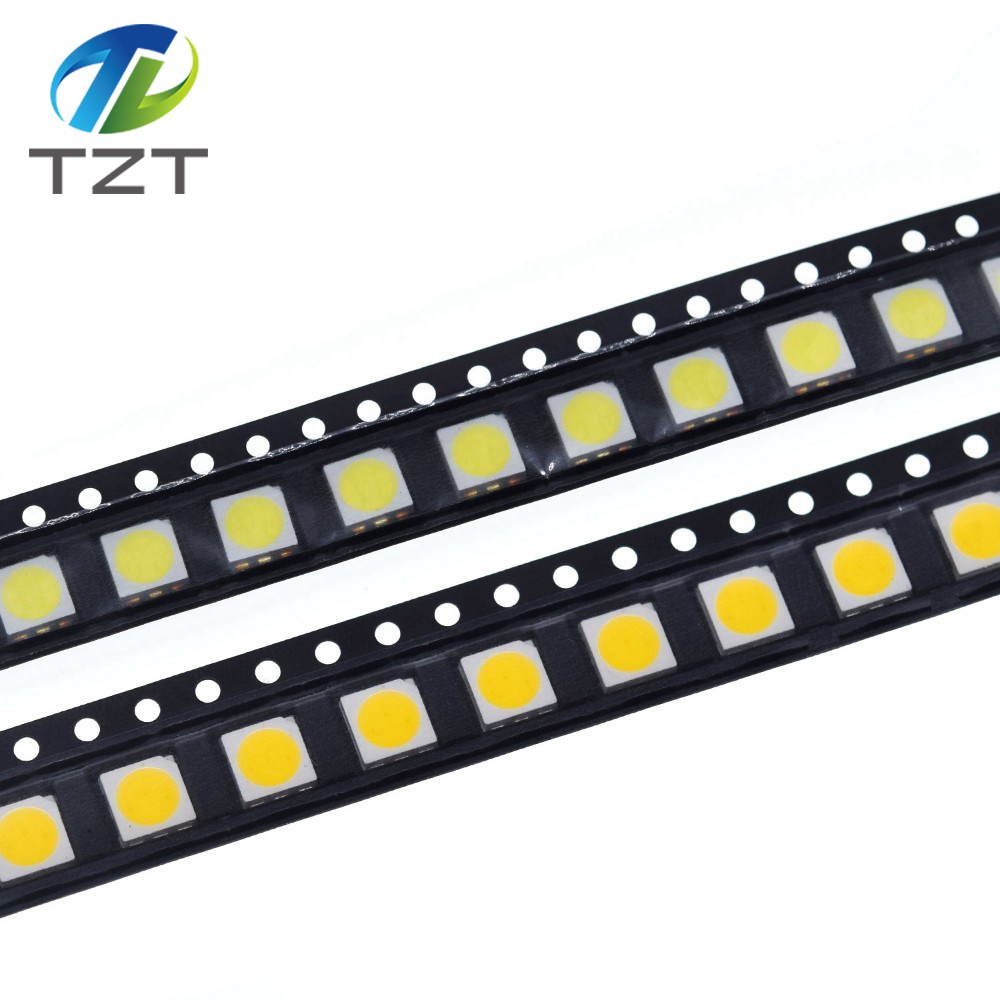 TZT 1pcs 5050 Led White Leds High-brightness Diodo Azul Luz 6500k Smd Light-emitting Diodes Smd 5050 White Light Diodo 18lm