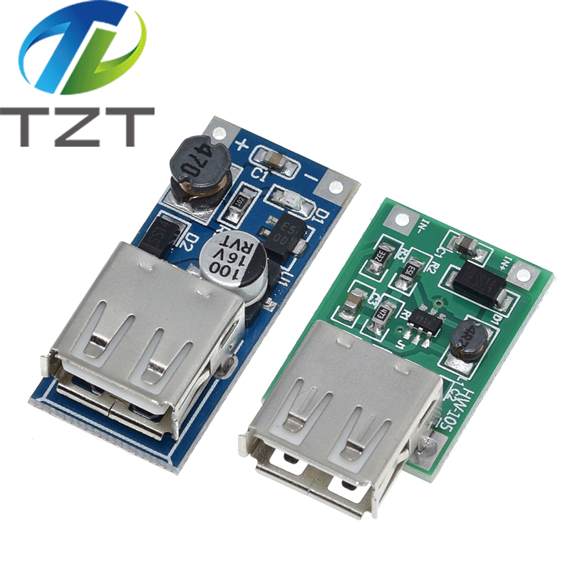 TZT  DC-DC Boost Module (0.9V ~ 5V) 600mA Boost Converter Step Up Module USB Mobile Power Boost Board TP4056 18650