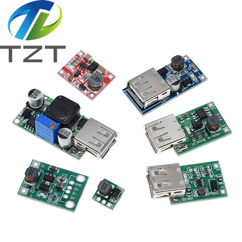 DC-DC Boost Module 0.9-5V To 5V 9V 480MA 600MA 1200MA 2000MA USB Output Voltage Step UP Lithium Battery Module For Phone Camera