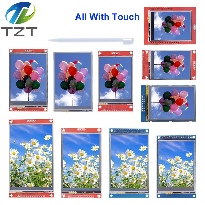240x320 2.4/2.8/3.2/3.5/4.0 SPI TFT LCD Touch Panel Serial Port Module With PBC ILI9341 2.8 Inch SPI Serial White LED Display