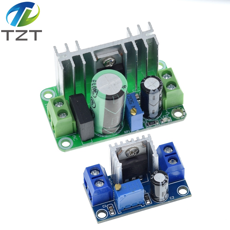 LM317T DC-DC Adjustable  Converter Buck Step Down Circuit Board Module Linear Regulator Power Supply  with rectifier filter
