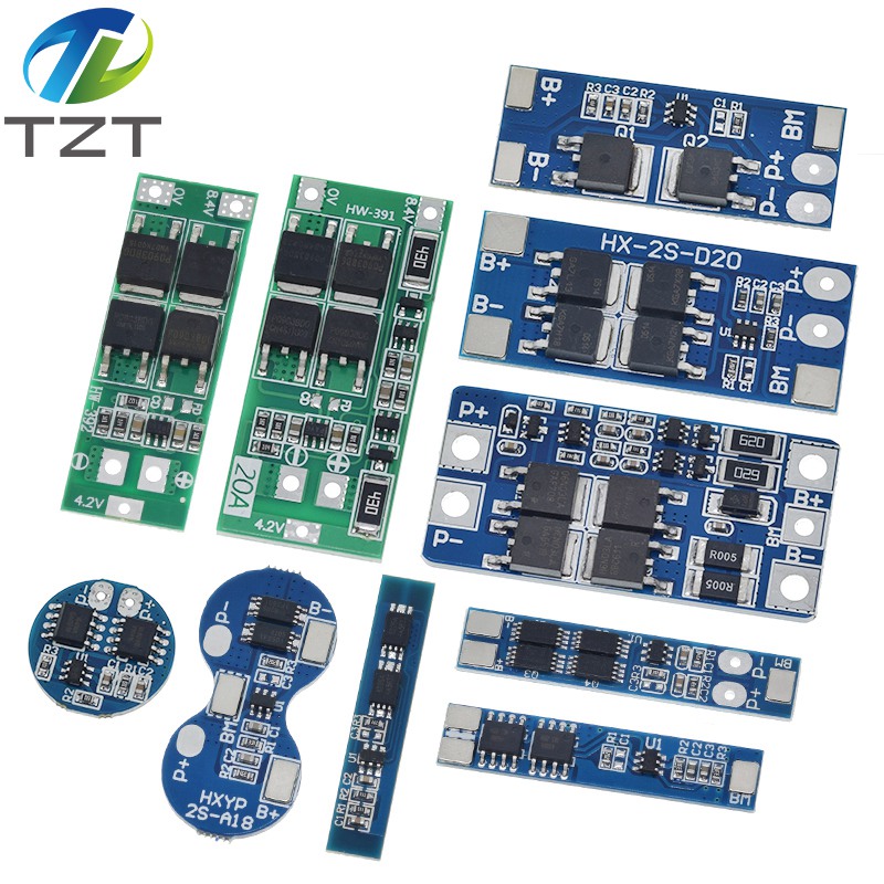 TZT 2S 3A 4A 5A 8A 10A 13A 20A 7.4V 8.4V Li-ion 18650 Lithium battery protection board / BMS board Standard / Balance