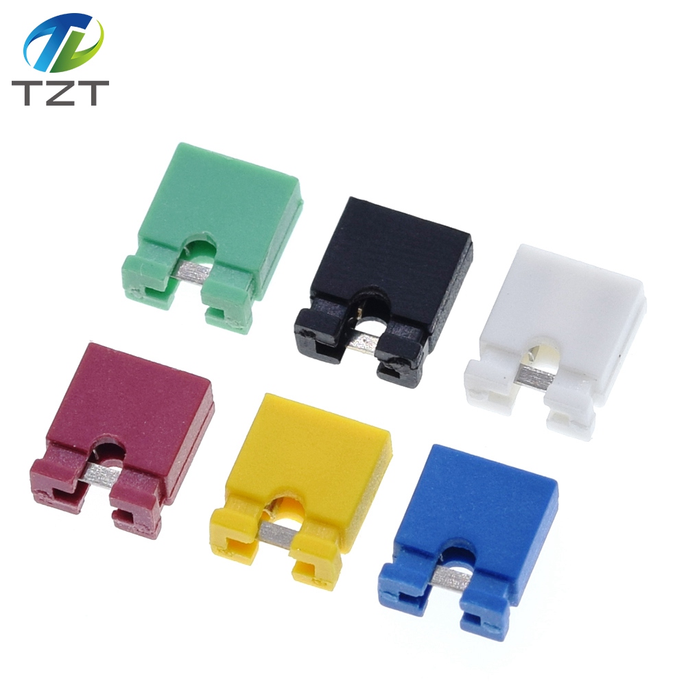 TZT Pitch jumper shorted cap & Headers & Wire Housings 2.54MM SHUNT Black yellow white green red blue