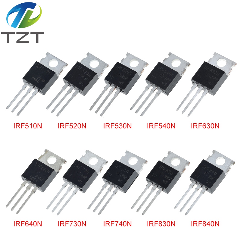 TZT IRF510 IRF520 IRF530 IRF540 IRF630 IRF640 IRF730 IRF740 IRF830 IRF840 Transistor TO-220 TO220