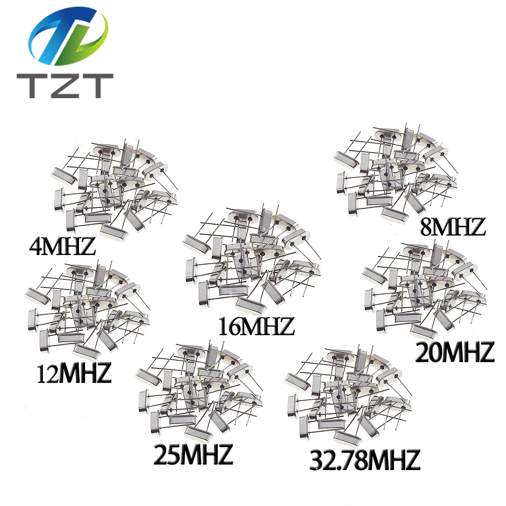 TZT 4Mhz 6Mhz 8Mhz 12Mhz 16Mhz 20Mhz 24Mhz 4.000mhz 8.000mhz Quartz Crystal Resonator Passive Oscillator HC 49S New