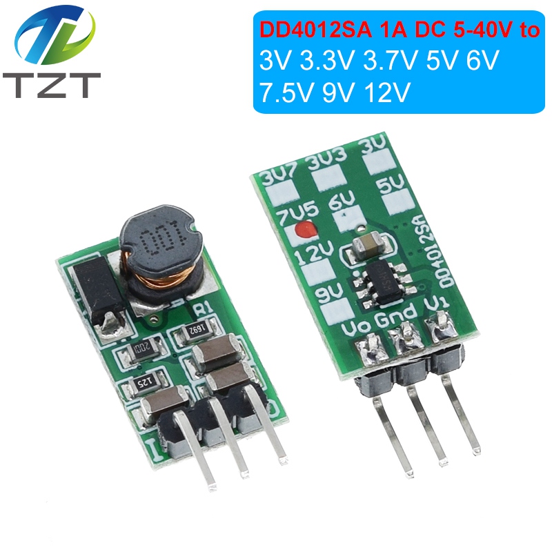 TZT DD4012SA 1A DC 5-40V to 3V 3.3V 3.7V 5V 6V 7.5V 9V 12V Regulator DC-DC Step-Down Buck Converter Module Board