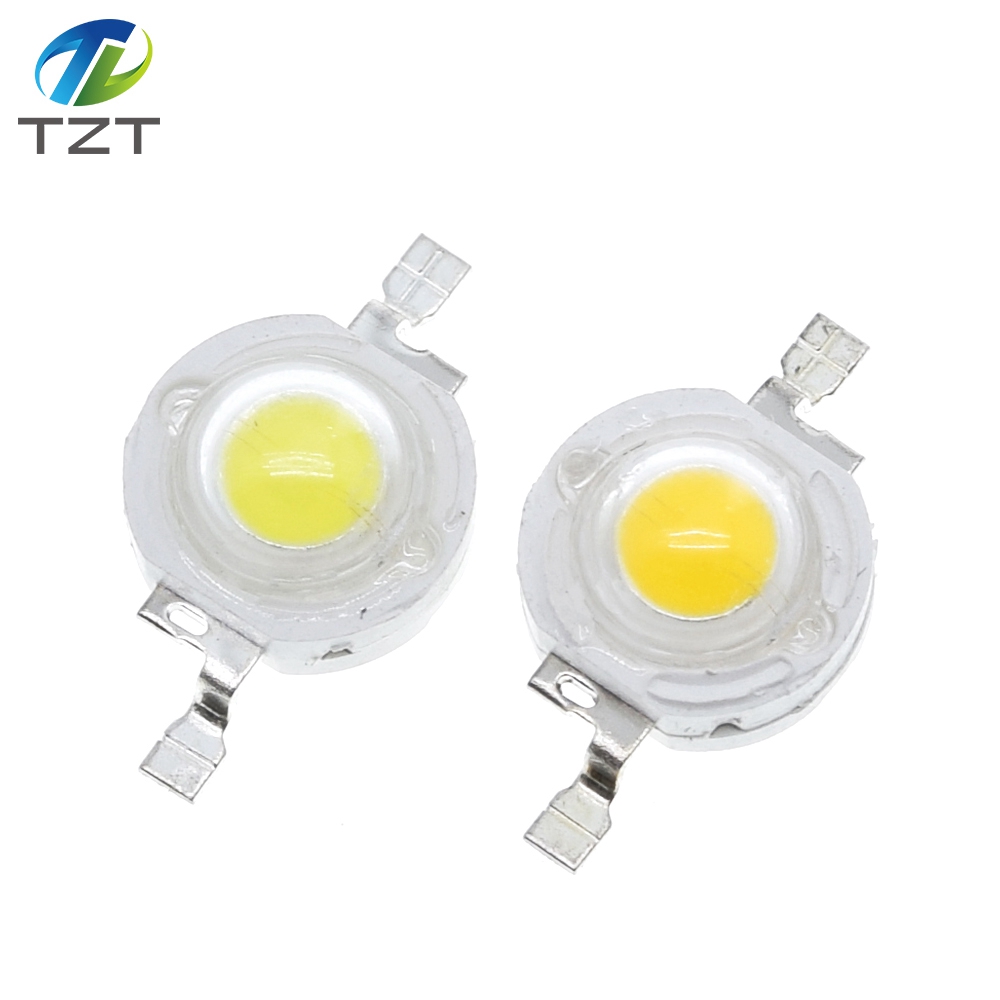 TZT  led 1W 100-120LM LED Bulb IC SMD Lamp Light Daylight white High Power 1W LED Lamp bead