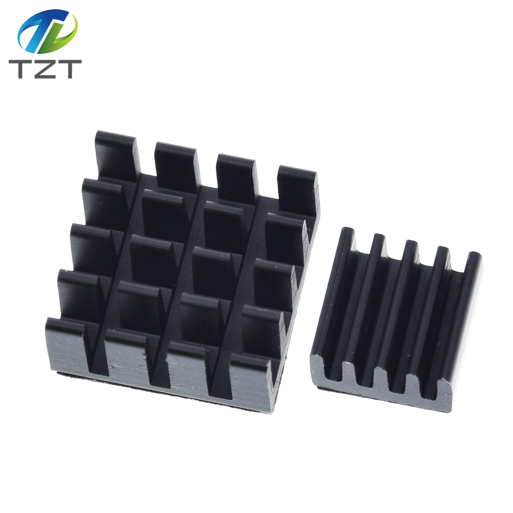 TZT 1set=2PCS Raspberry Pie 3 Heatsink Raspberry Pi 2 Loaded Single Dedicated Aluminum Heat Sink for Diy Kit