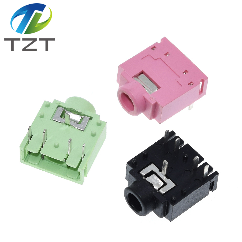 TZT PJ-307 PJ307 3.5mm Stereo Jack Socket Audio Jack Connector PCB 3F07