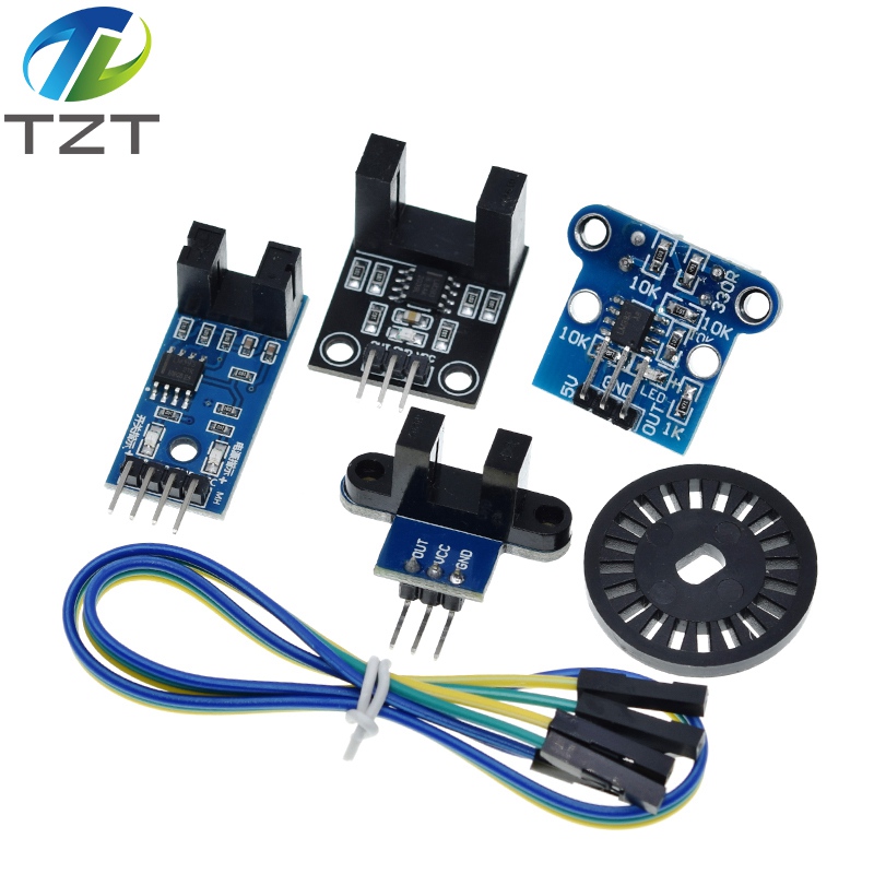 TZT Photoelectric Beam Speed Sensor Module 3.3V-5V Slot-Type Optocoupler Tacho-Generator Counter For Arduino/51/AVR/PIC Diy Kit