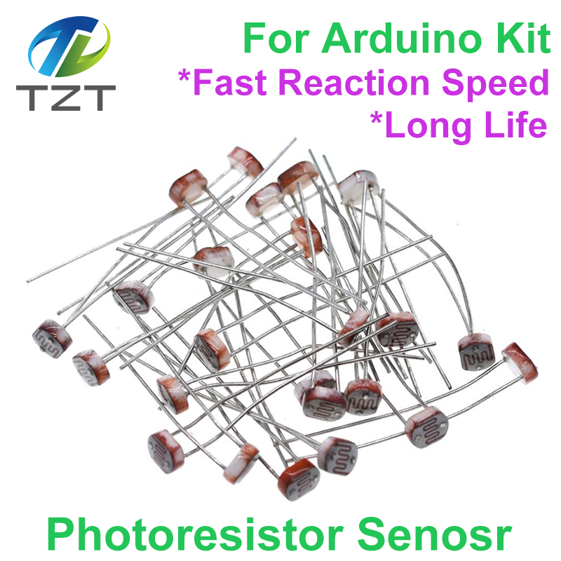 TZT LDR Photo Light Sensitive Resistor Photoelectric Photoresistor 5528 GL5528 5537 5506 5516 5539 5549 For Arduino