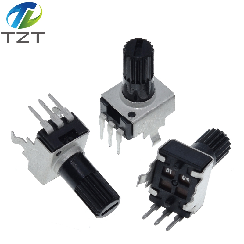 TZT Rv09 Vertical 12.5mm Shaft 1k 2k 5k 10k 20k  50k 100k 0932 Adjustable Resistor 9 Type 3pin Seal Potentiometer