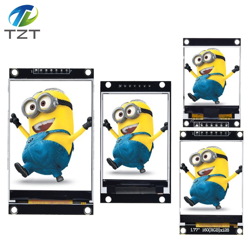 TZT 1.44/1.77/2.0/2.4/2.8 Inch TFT Color Screen LCD Display Module Drive ST7735 ST7789 Interface SPI 128*128 240*320