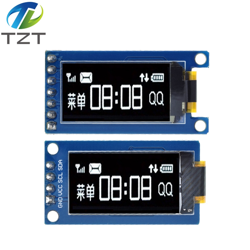 TZT 0.96 inch OLED Display 4PIN/7PIN 64×128 LCD module SSD1107 LCD 0.96 