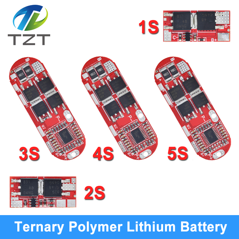 TZT Bms 1s 2s 10a 3s 4s 5s 25a Bms 18650 Li-ion Lipo Lithium Battery Protection Circuit Board Module Pcb Pcm 18650 Lipo Bms Charger
