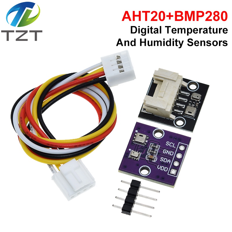 TZT AHT20+BMP280 Temperature Humidity and Air Pressure Module High-precision Digital Temperature Humidity and Air Pressure Sensor