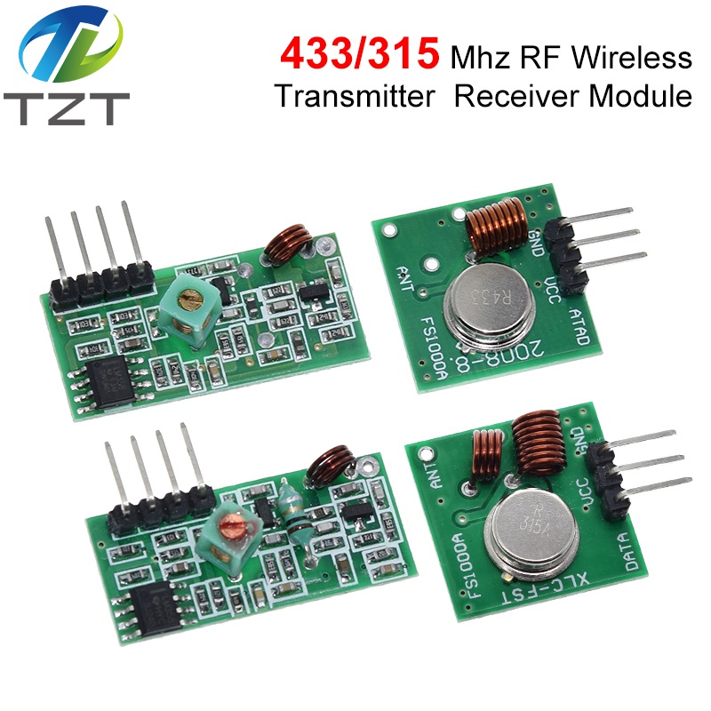 TZT 433Mhz RF Wireless Transmitter Module and Receiver Kit 5V DC 433MHZ Wireless For Arduino Raspberry Pi /ARM/MCU WL Diy Kit