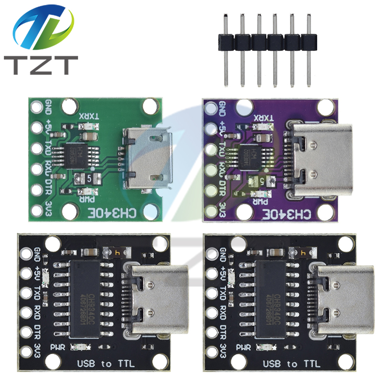 TZT CH340N SOP8 USB to TTL Module Pro Mini Downloader Replaces CH340G CH340E CH340C CH9340 For Arduino ESP32