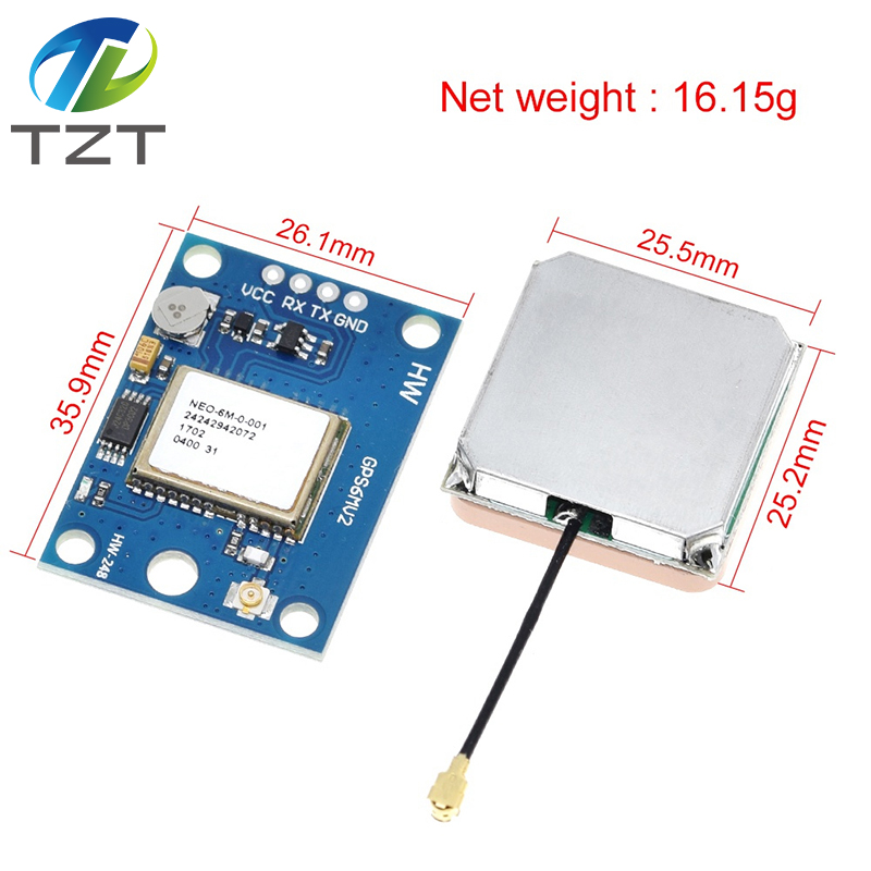 Modulo GPS NEO-8M Con Antenna Ceramica E EEPROM – Compatibile Con APM 2.5 E Controller Di Volo