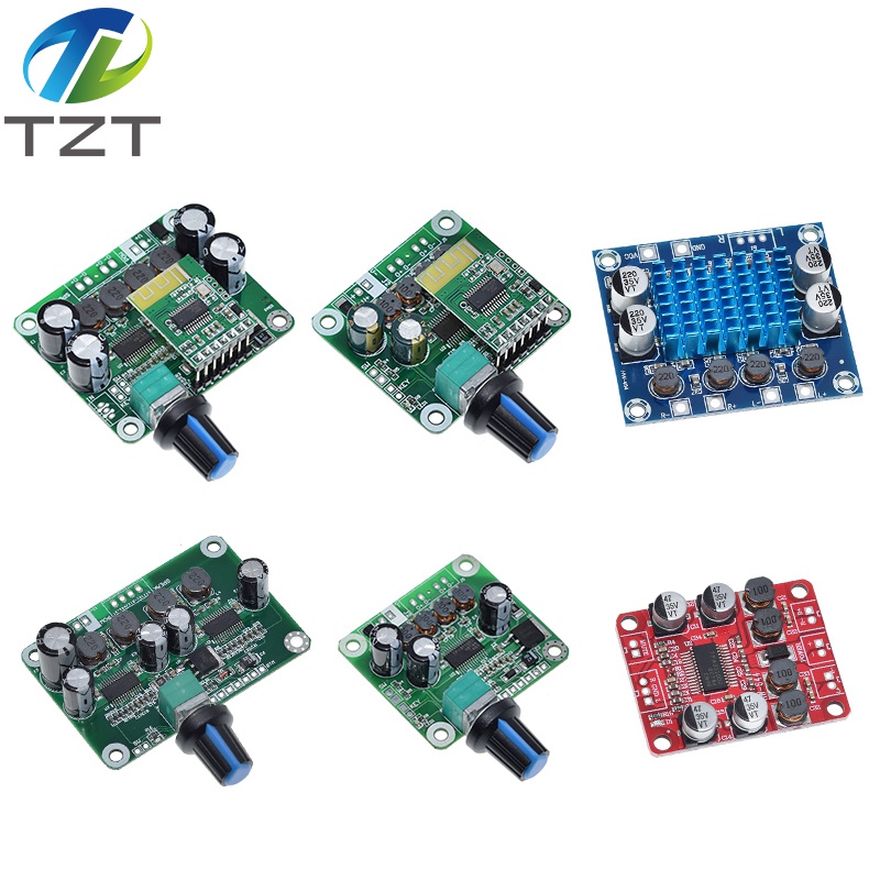 TZT Bluetooth 4.2 TPA3110 15W / 30W X 2 Dual Channel Digital Stereo Audio Power Amplifier Board Module Car For USB Portable Speake