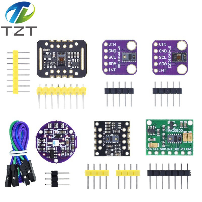 TZT MH-ET LIVE MAX30102 MAX30100 Heart rate Sensor Module Puls detection Blood oxygen concentration test For Arduino Ultra-Low Power