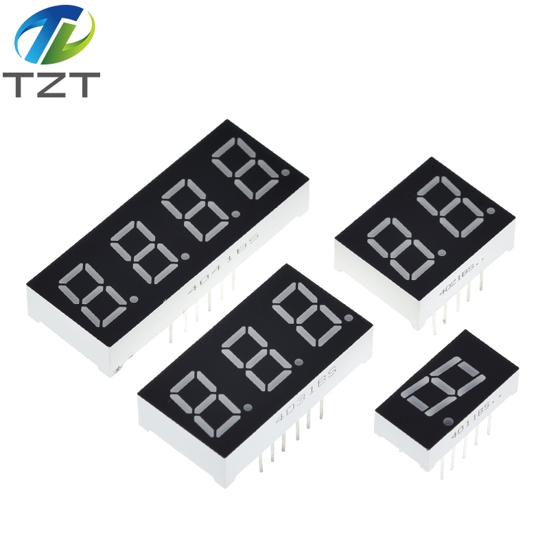 TZT 0.4 Inch Digital Tube LED  1Bit 2 Bit 3 Bit 4 Bit Clock Common Anode Cathode 0.4