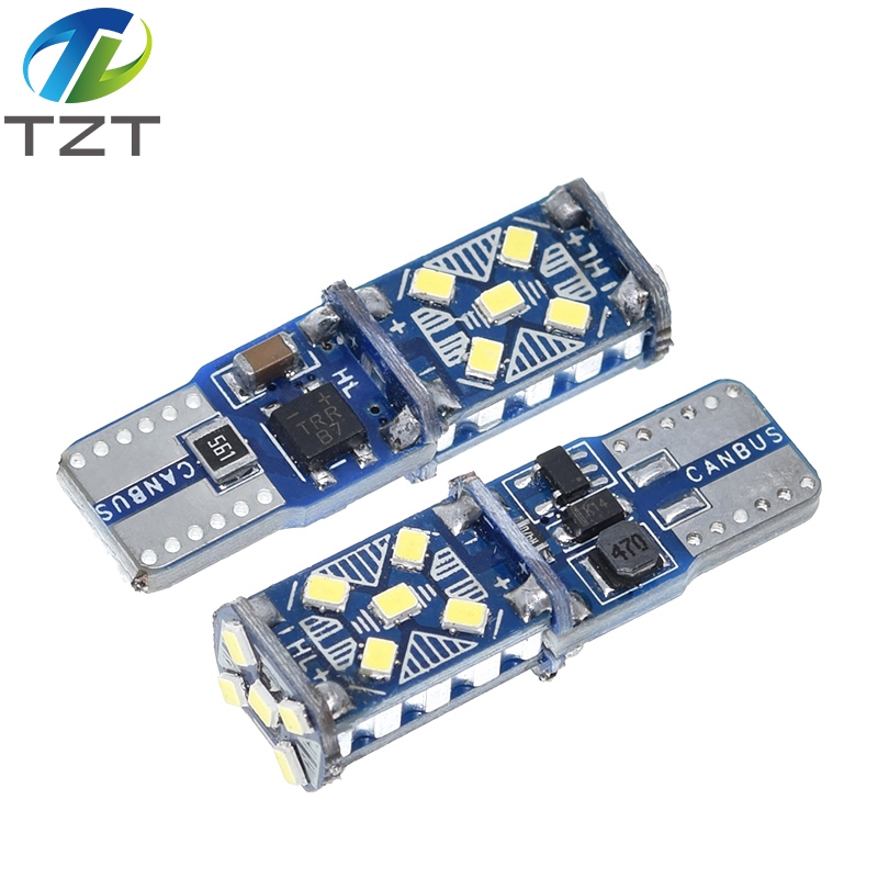 TZT 1PCS T10 W5W New Super Bright LED Car Parking Lights WY5W 168 501 2825 Auto Wedge Turn Side Bulbs Car Interior Reading Dome Lamp