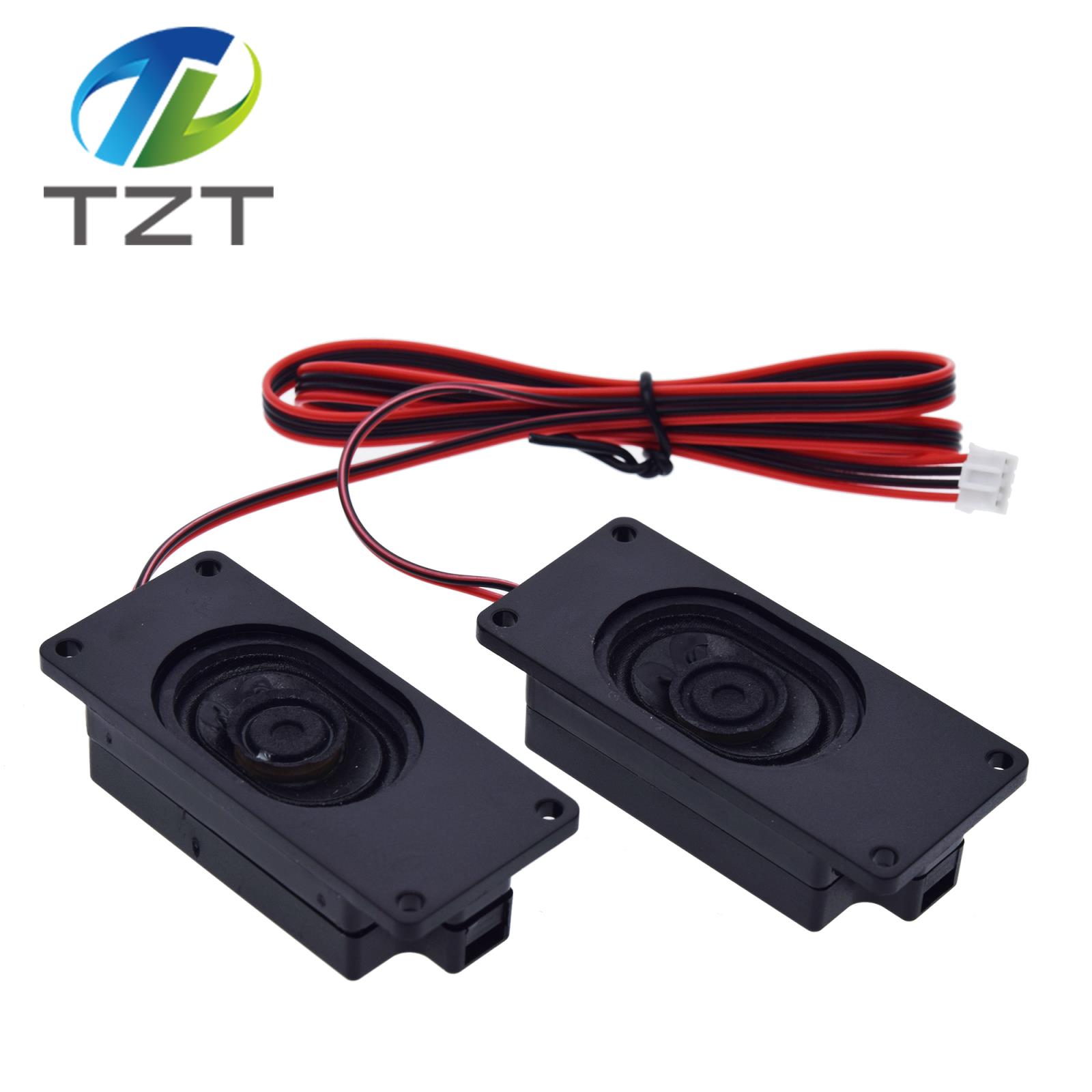 TZT 1pair Audio Portable Speakers 3070 4Ohm / 8Ohm 3W Computer Speaker Advertising LCD TV Speakers Loudspeaker Rectangle Speaker