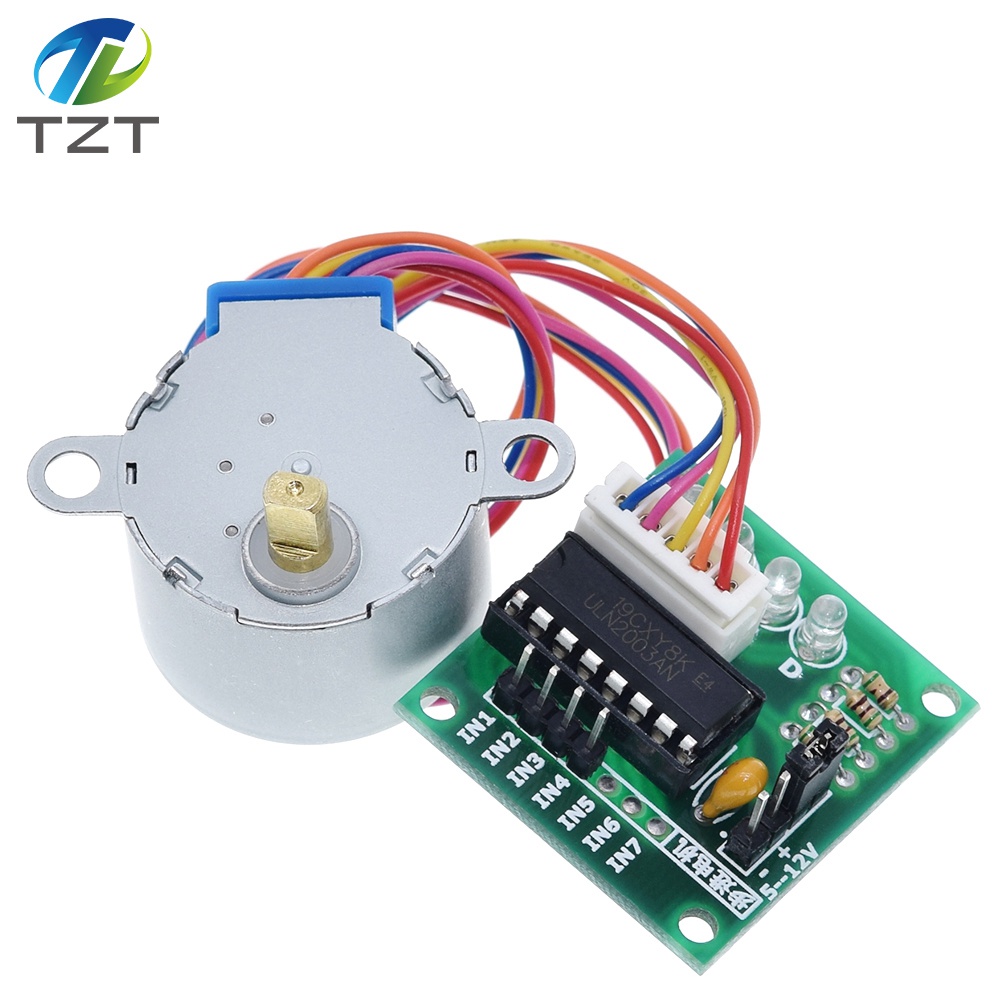 TZT 1LOTS 28BYJ-48-5V 4 phase Stepper Motor+ Driver Board ULN2003 for Arduino 1x Stepper motor + 1 x ULN2003 Driver board