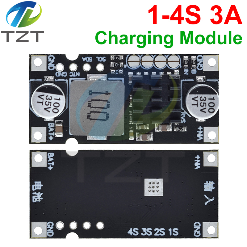 TZT 1S 2S 3S 4S 5V-26V 3A 40W Lithium Batery Charging Step-Down Module With Temperature Protection Current Adjustable