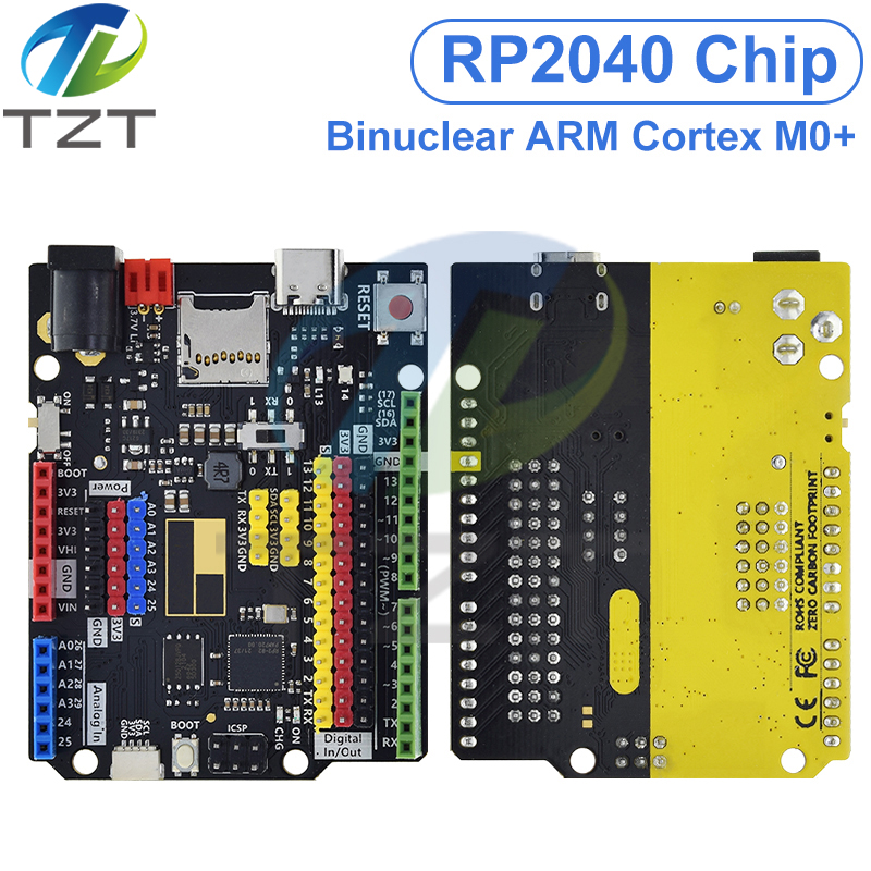 Raspberry PI UNO RP2040 Development Board Type-C USB 16MB Programming Learning Controller Core board For Arduino