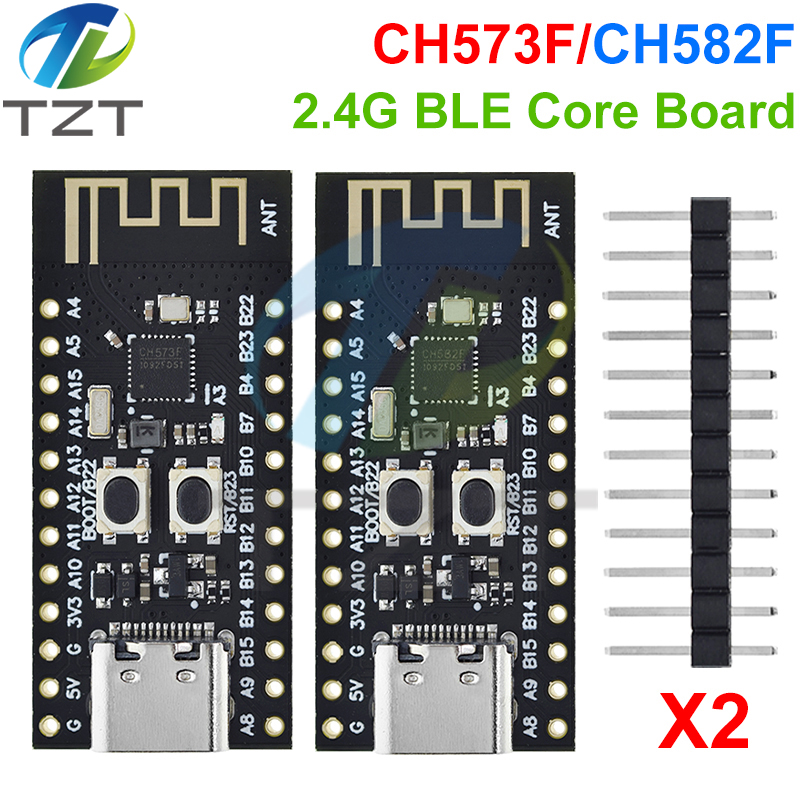 CH573F CH582F BLE5.3 BLE4.2 Ble Core Development Board Module 60MHz RAM 18KB 32KB ROM 448KB