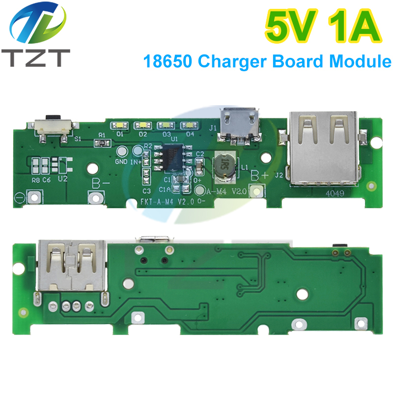 TZT 5V 1A Power Bank Charger Module Charging Circuit Board Step Up Boost Power Module For Xiaomi Mobile Power Bank DIY