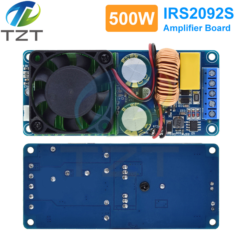TZT HIFI Power IRS2092S 500W Mono Channel Digital Power Amplifier Board Class D Stage