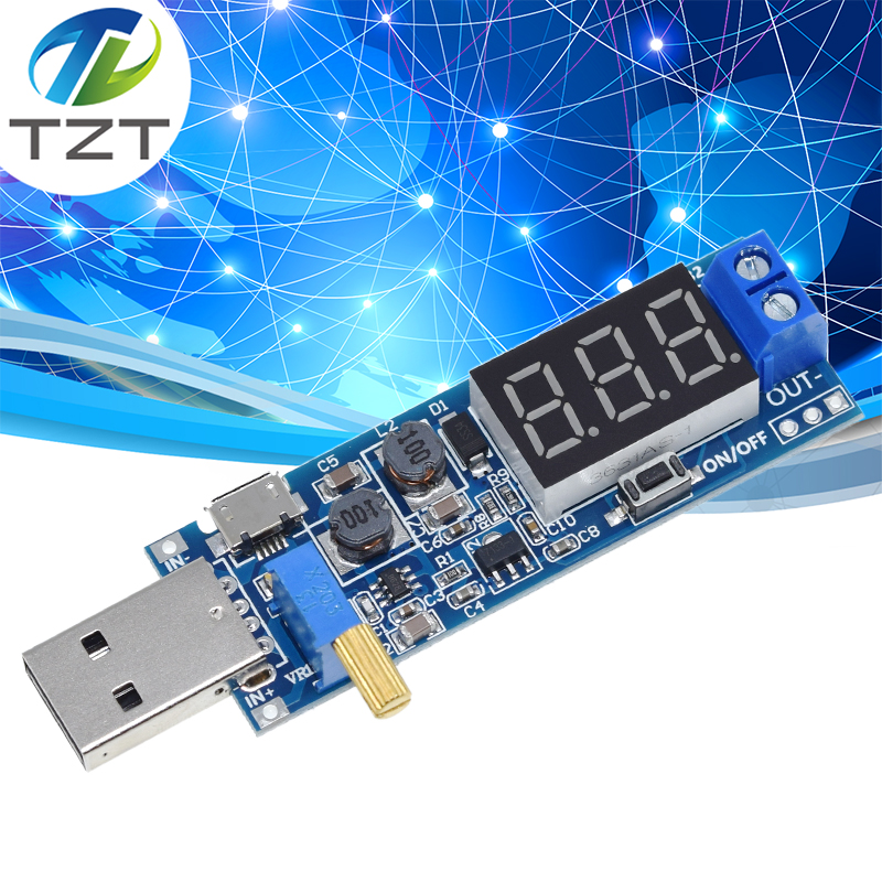 DC-DC 5V to 3.5V / 12V USB Step UP / Down Power Supply Module Adjustable Boost Buck Converter Out DC 1.2V-24V