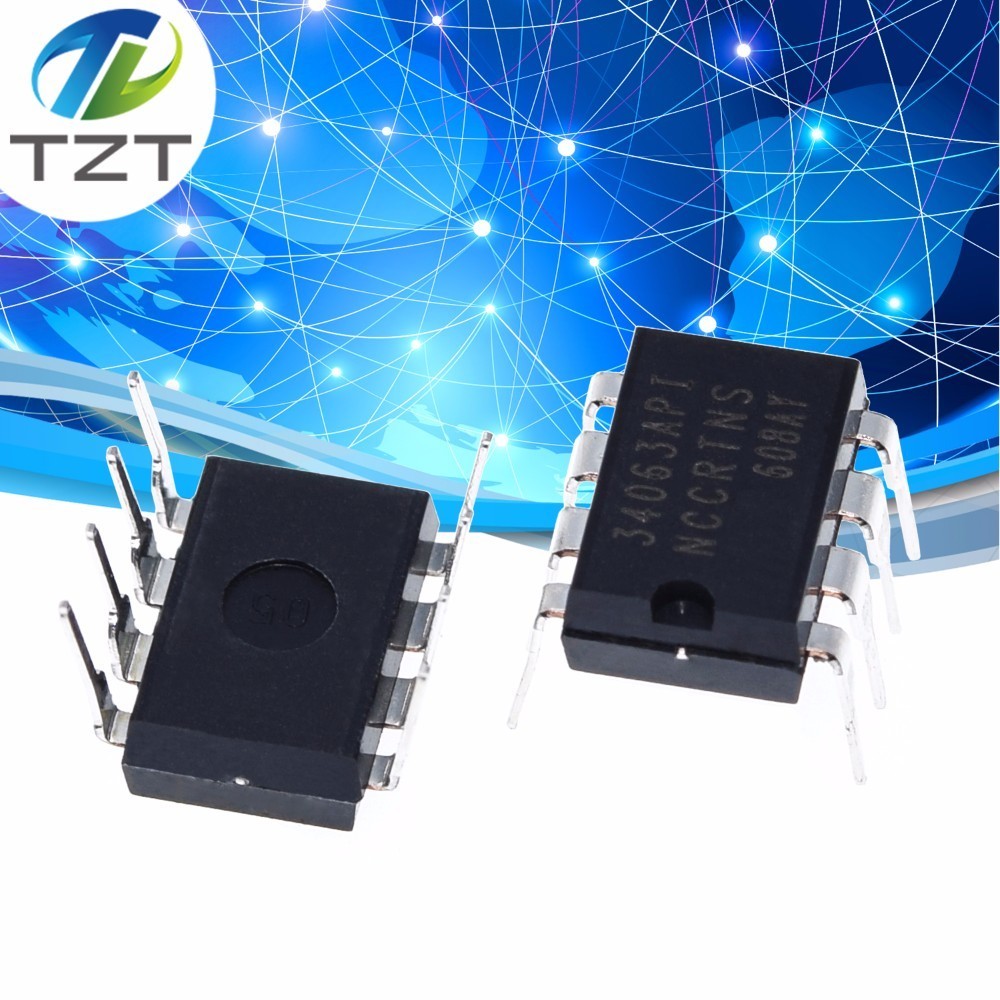 10PCS MC34063API MC34063 34063 DIP8 DIP Boost or buck power DC/DC converter