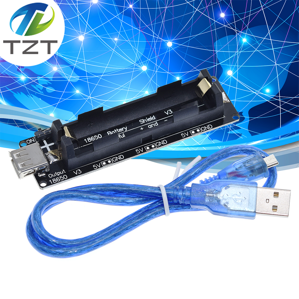 ESP32 ESP32S For Wemos For Raspberry Pi 18650 Battery Charge Shield Board V3 Micro USB Port Type-A USB 0.5A For Arduino Charge