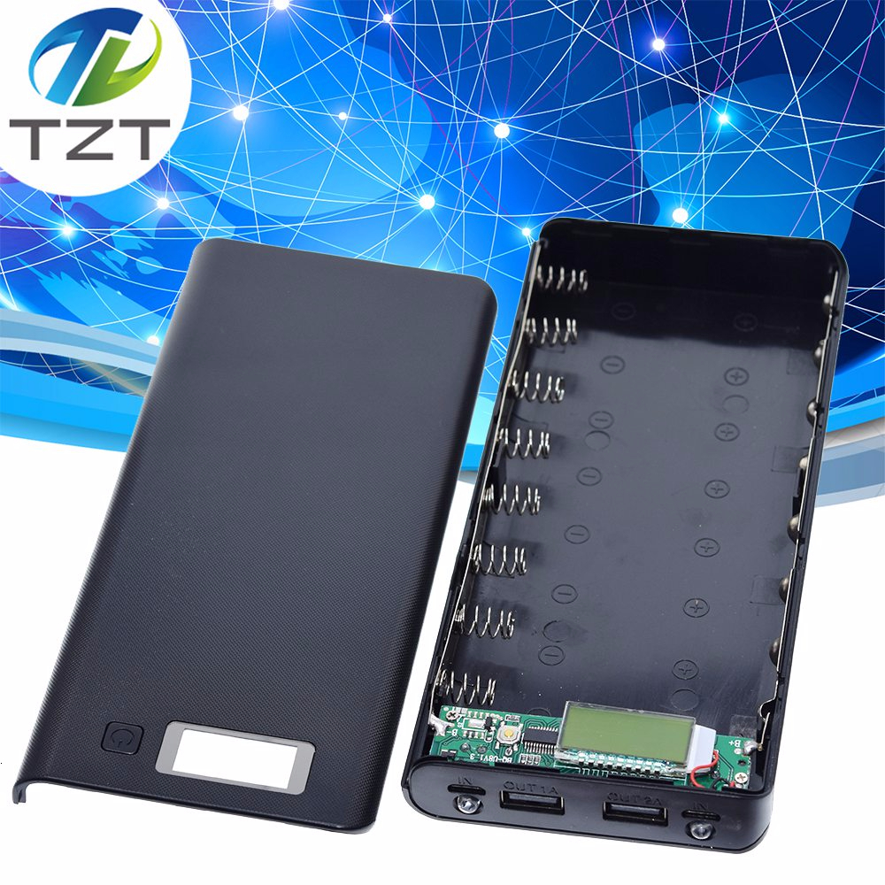 5V Dual USB 8*18650 Power Bank Battery Box Mobile Phone Charger DIY Shell Case For  Smart Phone MP3 Electronic Mobile Charging