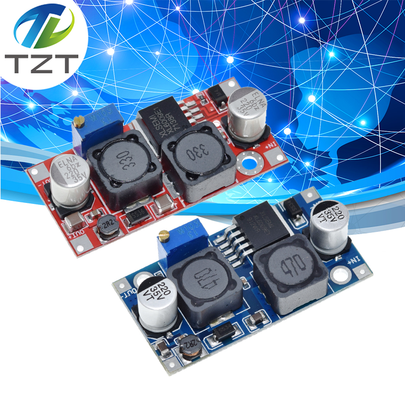 TZT DC-DC Auto Boost Buck adjustable step down Converter XL6009 Module Solar Voltage