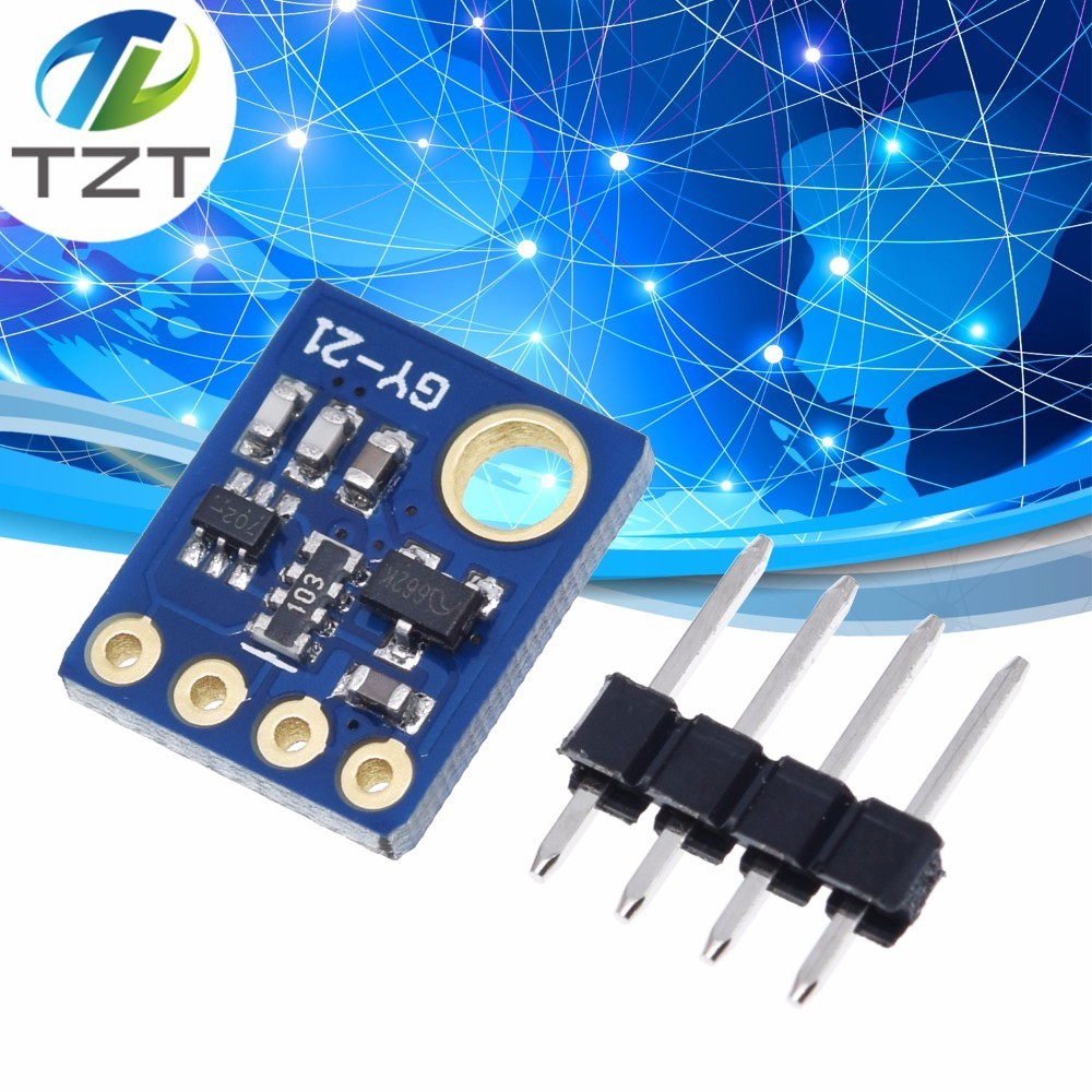 Humidity Sensor with I2C IIC Interface Si7021 Industrial High Precision GY-21 Temperature Sensor Module Low Power CMOS 10*12mm