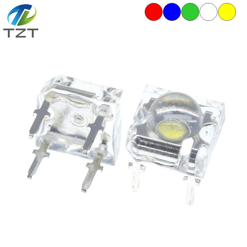 10Pcs 5mm F5 Piranha LED White Red Green Amber Clear 5mm LED Diode Light-Emitting-Diodes 4-pins Piranha LED Diodos Brightness