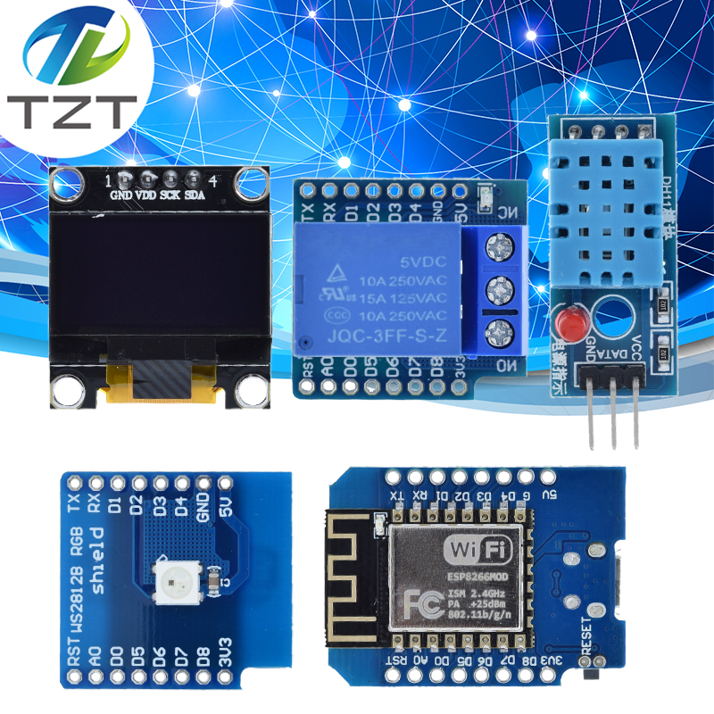 ESP8266 ESP-12 ESP-12F CH340G CH340 V2 USB WeMos D1 Mini WIFI Development Board D1 Mini NodeMCU Lua IOT Board 3.3V With Pins
