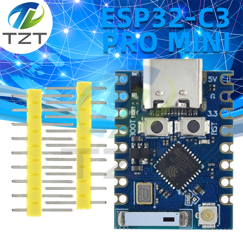 TZT ESP32-C3-Zero Pro Mini Development Board WiFi Bluetooth Ultra-small Size ESP8266 ESP32 C3 ESP 32 For Arduino