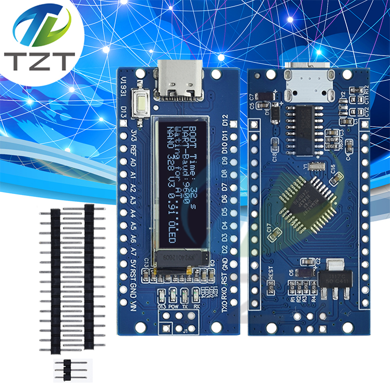 Nano V3.0 Atmega328P Ch340C Built-In 0.91