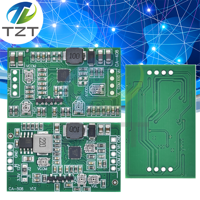 TZT CA-508 CA-408 4 Channel Adjustable Booster Board Module LCD Screen TCON Board TFT Backlight Driver Step Up TCON Board