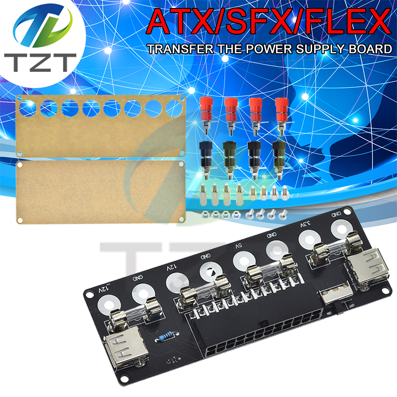 TZT Desktop Chassis Power Supply ATX Adapter Board Takeout Board Outlet Module Power Supply Output Terminal Module Accessories